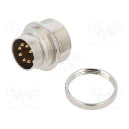 1 pcs x LUMBERG - 0314 07-1 - Connector: M16, socket, male, soldering, PIN: 7, 5A, 60V, IP68