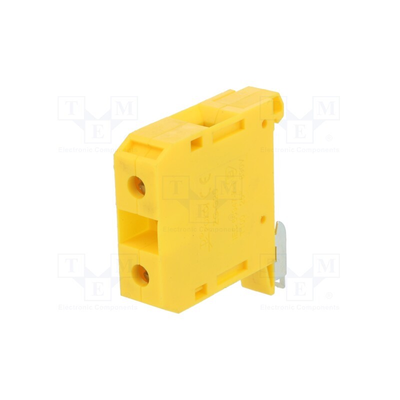 1 pcs x POKu00d3J - A11-1531 - Splice terminal: rail, 4÷25mm2, ways: 1, terminals: 2, yellow, TS35