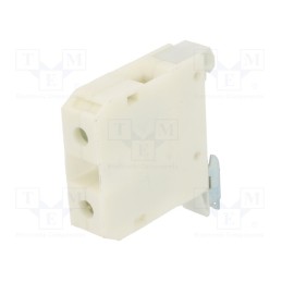 1 pcs x POKu00d3J - A11-1532 - Splice terminal: rail, 4÷25mm2, ways: 1, terminals: 2, white, TS35