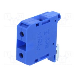 1 pcs x POKu00d3J - A11-1536 - Splice terminal: rail, 4÷25mm2, ways: 1, terminals: 2, blue, TS35