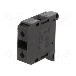 1 pcs x POKu00d3J - A11-1533 - Splice terminal: rail, 4÷25mm2, ways: 1, terminals: 2, black, TS35