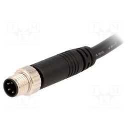 1 pcs x AMPHENOL LTW - 8-04AMMM-SL7A01 - Connector: M8, 1m, male, PIN: 4, straight, plug, 3A, IP67, 30V