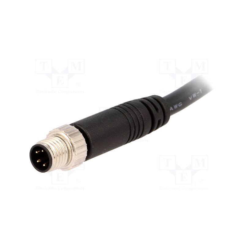 1 pcs x AMPHENOL LTW - 8-04AMMM-SL7A01 - Connector: M8, 1m, male, PIN: 4, straight, plug, 3A, IP67, 30V