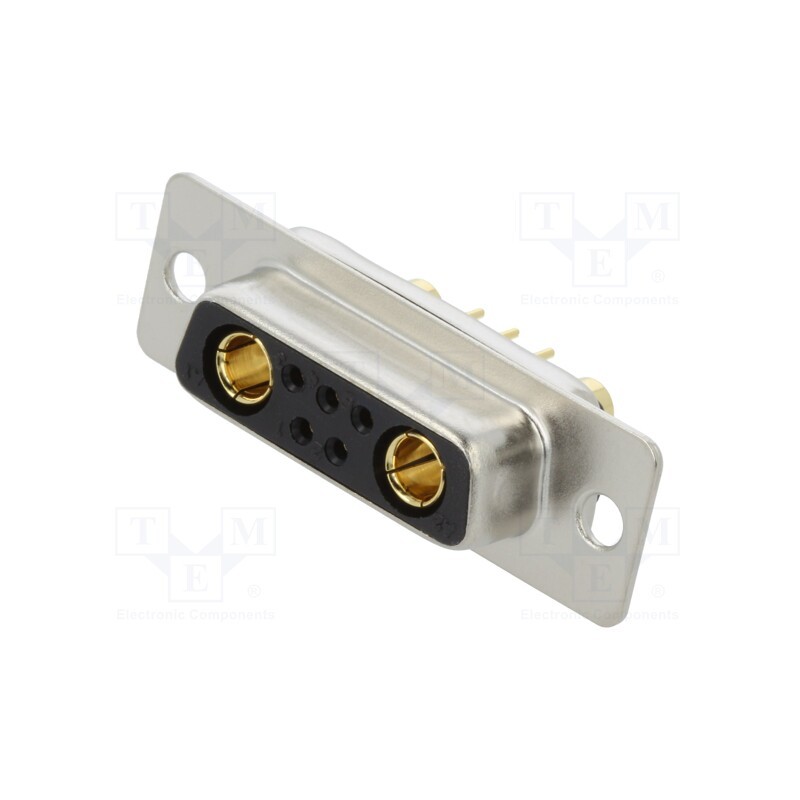 1 pcs x MH CONNECTORS - MHCDD7W2S4 - Special D-Sub, PIN: 7(2+5), plug, female, on PCBs, THT, MHCD, 240V