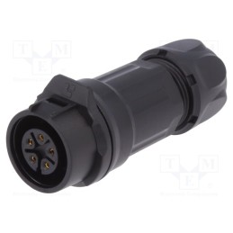 1 pcs x LUTRONIC - 2221 - Connector: circular, plug, size 16, 02, female, PIN: 5, for latch