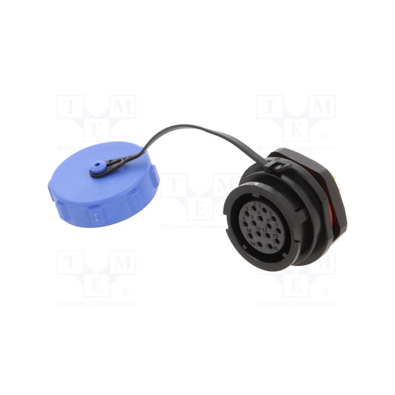 1 pcs x WEIPU - SY2112/S15-1C - Socket, SY21, female, PIN: 15, IP67, soldering, -40÷85°C