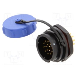 1 pcs x WEIPU - SY2112/P15-1C - Socket, SY21, male, PIN: 15, IP67, soldering, 400V, -40÷85°C
