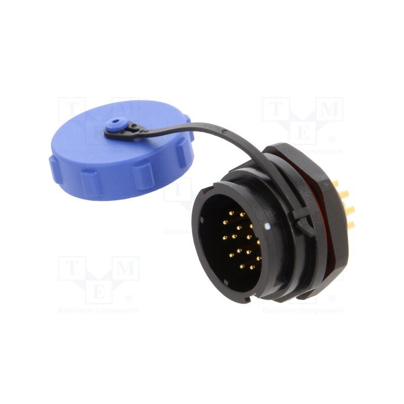 1 pcs x WEIPU - SY2112/P15-1C - Socket, SY21, male, PIN: 15, IP67, soldering, 400V, -40÷85°C