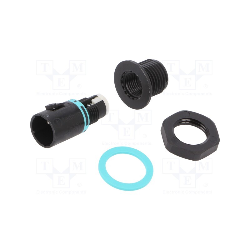 1 pcs x TECHNO - THB.381.N2A - Connector: AC supply, screw terminal, male, TH381, 0.25÷1mm2, 400V