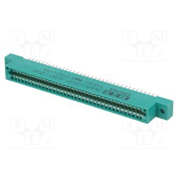 1 pcs x EDAC - 345-072-520-202 - Card edge, PIN: 72, soldering, on PCBs, gold-plated, 2.54mm, 345