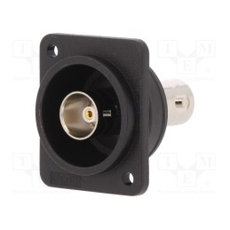 1 pcs x CLIFF - CP303095X - Coupler, BNC socket,both sides, 75Ω, black, Mat: plastic, FT