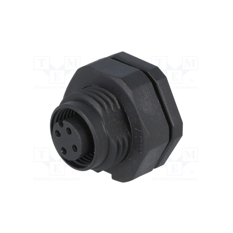 1 pcs x AMPHENOL LTW - MSAP-04PFFS-SF8002 - Socket, M12, PIN: 4, female, A code-DeviceNet / CANopen, soldering