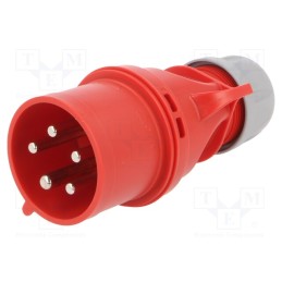 1 pcs x PCE - 025-6V - Connector: AC supply 3-phase, plug, male, 32A, 400VAC, IEC 60309
