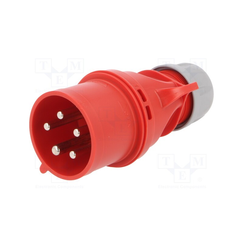 1 pcs x PCE - 025-6V - Connector: AC supply 3-phase, plug, male, 32A, 400VAC, IEC 60309