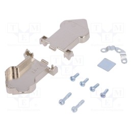 1 pcs x MH CONNECTORS - MHDU45ZK09-K - Enclosure: for D-Sub connectors, D-Sub 9pin,D-Sub HD 15pin