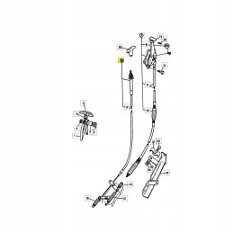 JCB 910 28400 engine extinguishing cable