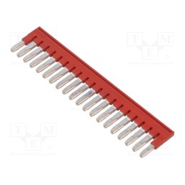 1 pcs x PHOENIX CONTACT - 3030226 - Comb bridge, ways: 20, red, Width: 5mm, UL94V-0