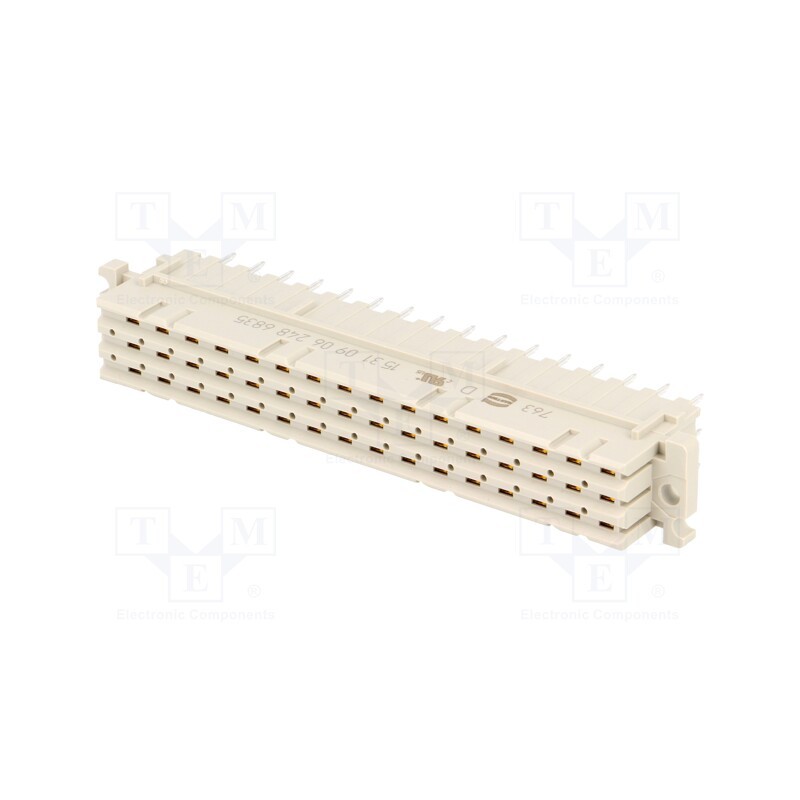 1 pcs x HARTING - 9062486835 - Plug, DIN 41612, type F, female, PIN: 48, d+b+z, THT, straight, 6A