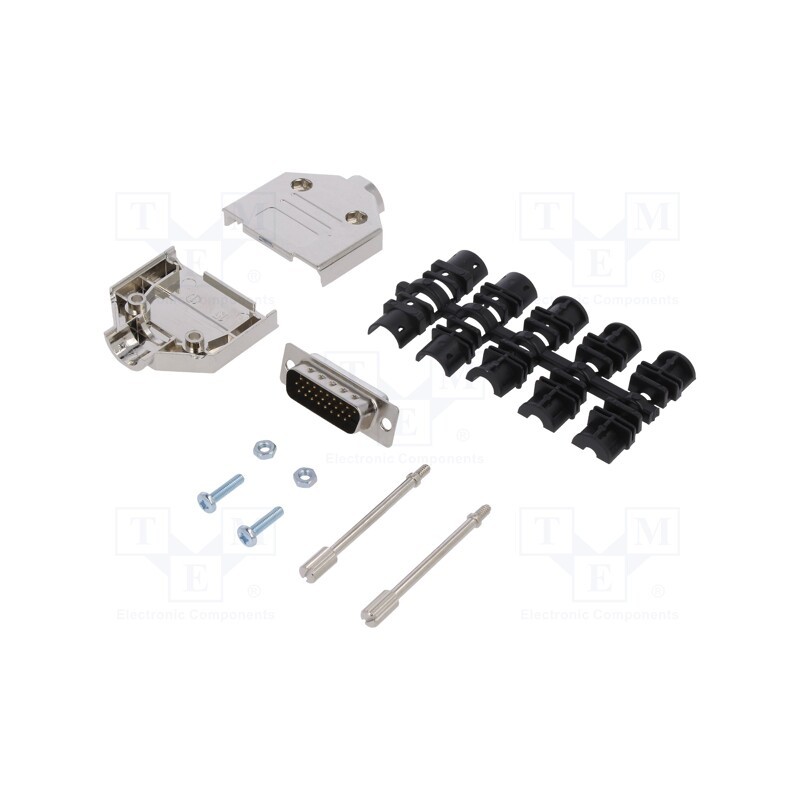 1 pcs x ENCITECH - 6355-0056-02 - D-Sub HD, PIN: 26, plug, male, soldering, for cable, black