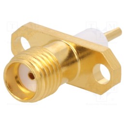 1 pcs x TELEGu00c4RTNER - J01151A0151 - Socket, SMA, female, straight, 50Ω, soldering, PTFE, gold-plated