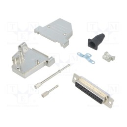 1 pcs x ENCITECH - DTSL25-LJSRG-S-DBS-K - D-Sub, PIN: 25, plug, female, soldering, for cable, black