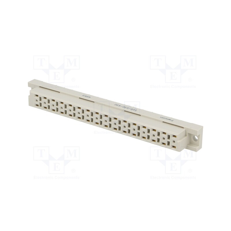 1 pcs x PANCON - 100-032-432 - Socket, DIN 41612, type D, female, PIN: 32, THT, straight, 6A, HI-CON