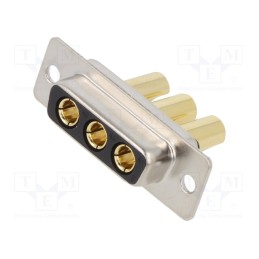 1 pcs x MH CONNECTORS - MHCDS3W3S4 - Special D-Sub, PIN: 3, plug, female, for cable, soldering, MHCD