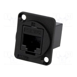 1 pcs x CLIFF - CP30222 - Coupler, FT, Cat: 6, Layout: 8p8c, RJ45 socket,both sides, 19x24mm