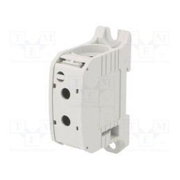 1 pcs x SIMET - 81101002 - Splice terminal: rail, 95mm2, ways: 1, terminals: 2, grey, STB, TS35