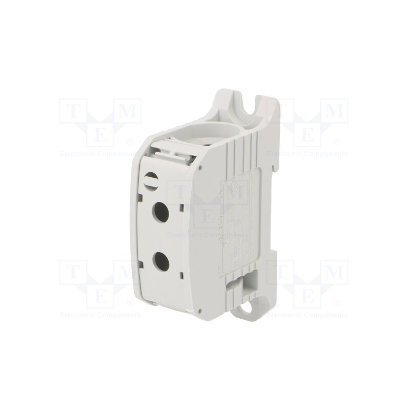 1 pcs x SIMET - 81101002 - Splice terminal: rail, 95mm2, ways: 1, terminals: 2, grey, STB, TS35