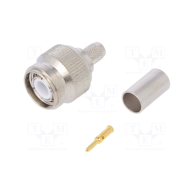 1 pcs x TELEGu00c4RTNER - J01010A0035 - Plug, TNC, male, straight, 50Ω, crimped, for cable, PTFE