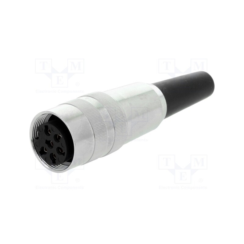 1 pcs x LUMBERG - KV 60 - Connector: M16, plug, female, soldering, for cable, PIN: 6, 5A, 250V