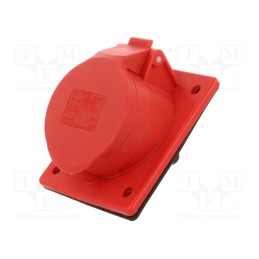 1 pcs x PCE - 415-6 - Connector: AC supply 3-phase, socket, female, 16A, 400VAC, IP44