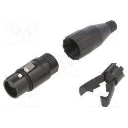 1 pcs x AMPHENOL - AC4FB - METAL PLUG STR CORD 4 SKT