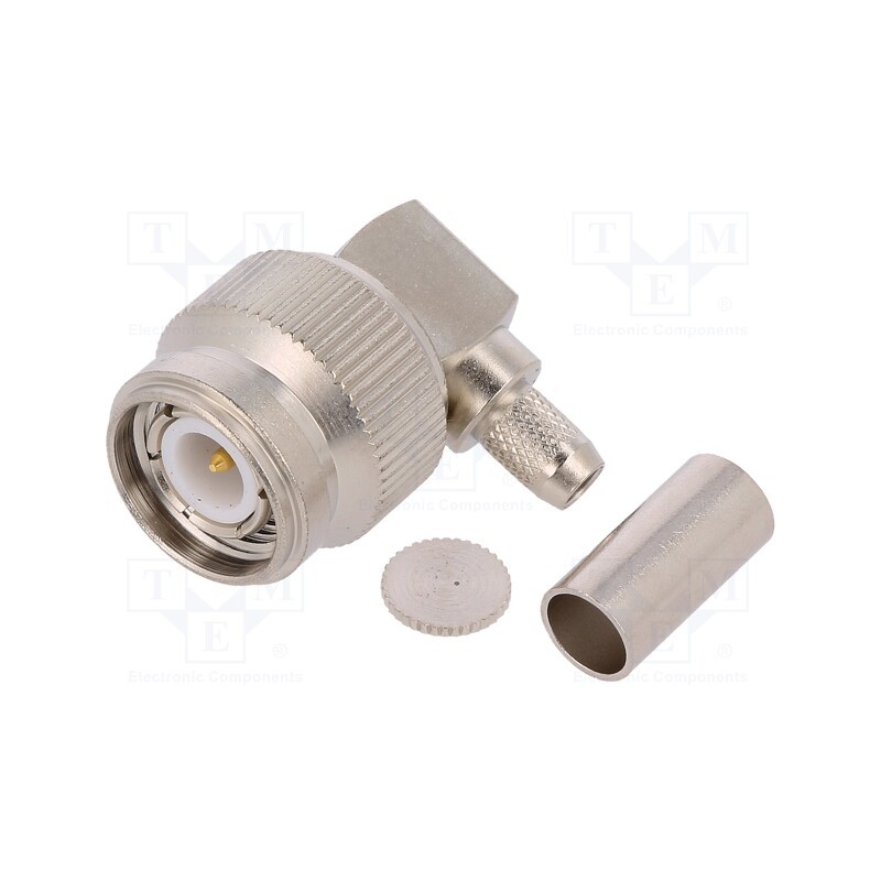 1 pcs x TELEGu00c4RTNER - J01010A0005 - Plug, TNC, male, angled 90°, 50Ω, B9907,KX15,RG141,RG58C/U, PTFE