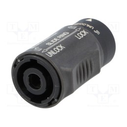 1 pcs x NEUTRIK - NL4MMX - Adapter, PIN: 4, for cable, 30A, 250V, speakON