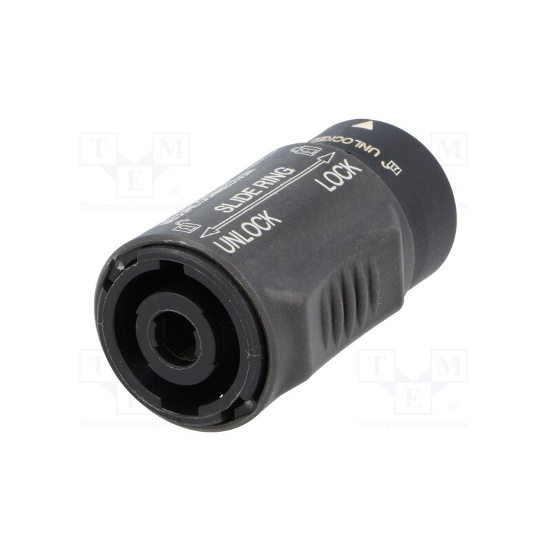 1 pcs x NEUTRIK - NL4MMX - Adapter, PIN: 4, for cable, 30A, 250V, speakON