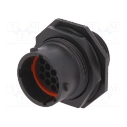 1 pcs x AMPHENOL - RTS714N19P03 - Connector: circular, eco|mate Aquarius, socket, male, PIN: 19, 250V