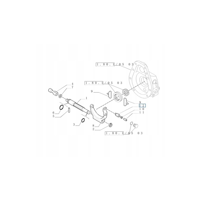 New Holland nut 87523480