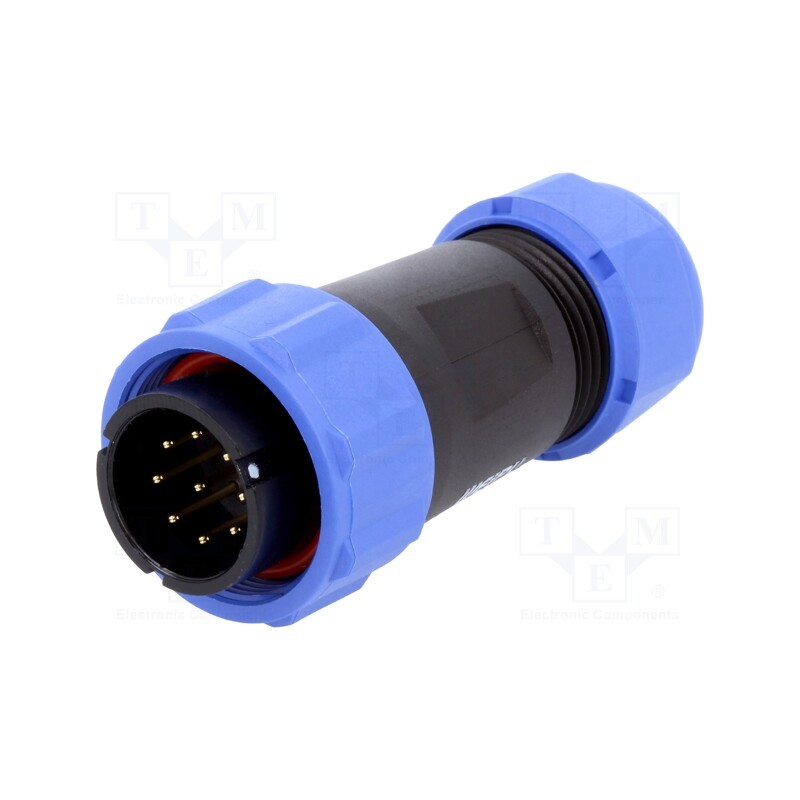 1 pcs x WEIPU - SP2110/P9II-1N - Plug, SP21, male, PIN: 9, IP68, 7÷12mm, 5A, soldering, for cable, 500V