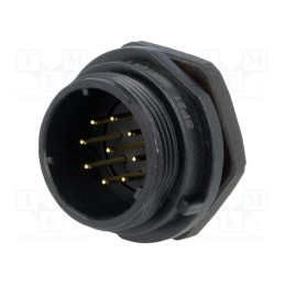 1 pcs x WEIPU - SP2112/P9-1N - Socket, SP21, male, PIN: 9, IP68, 5A, soldering, 500V, 0.75mm2