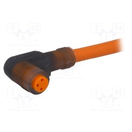 1 pcs x LUMBERG AUTOMATION - 11306 RKMW 3-06/2 M - Connector: M8, 2m, female, PIN: 3, angled 90°, plug, PVC