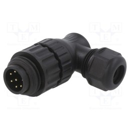 1 pcs x WEIPU - WA22J7TL1I - Plug, male, PIN: 7, 4.5÷7mm, soldering