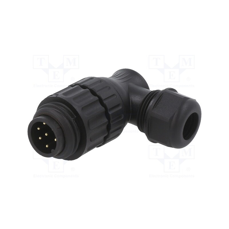 1 pcs x WEIPU - WA22J7TL1II - Plug, male, PIN: 7, 7÷12mm, soldering