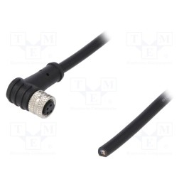 1 pcs x DEGSON ELECTRONICS - PM-M8A-04P-FF-SR7A01-00A(H) - Connector: M8, female, PIN: 4, angled 90°, plug, 3A, IP65,IP67, 30V