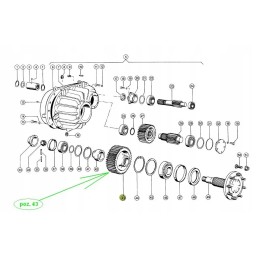 643414 0 hub reduction gear
