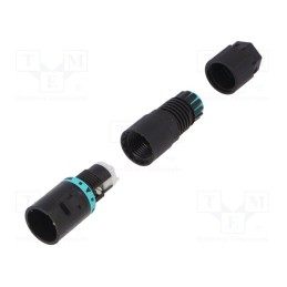 1 pcs x TECHNO - THB.381.A2A - Connector: AC supply, screw terminal, male, TH381, 5.8÷6.9mm, 400V