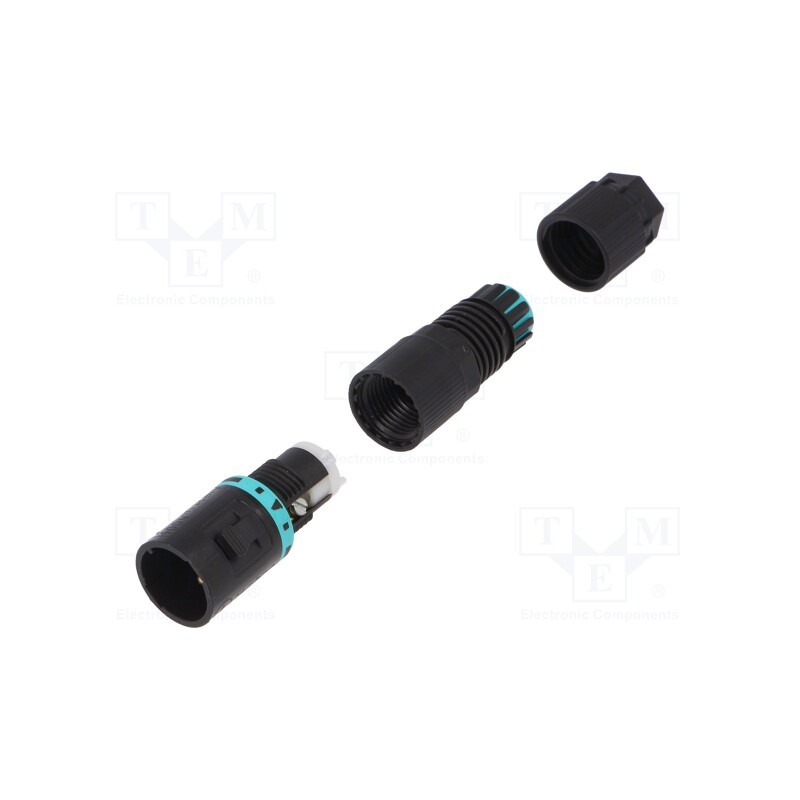 1 pcs x TECHNO - THB.381.A2A - Connector: AC supply, screw terminal, male, TH381, 5.8÷6.9mm, 400V