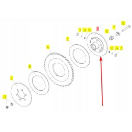 100323062 clutch hub rostselmash 081 27 00 11