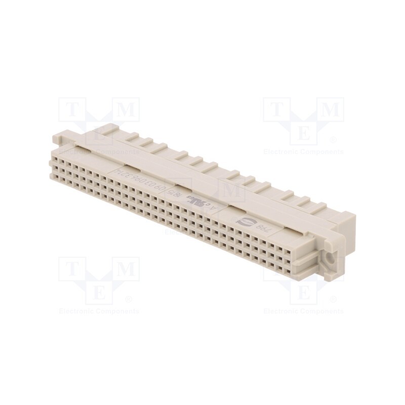 1 pcs x HARTING - 9030963214 - Plug, DIN 41612, type C, female, PIN: 96, a+b+c, crimped, straight